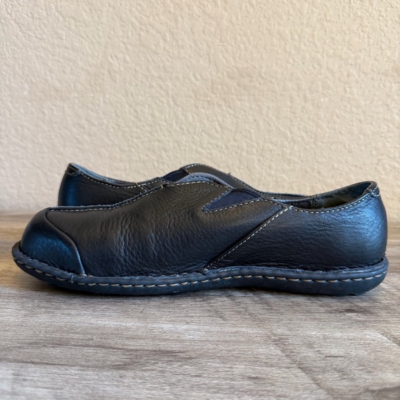 Hush Puppies Steel Toe Black Leather Loafers Slip Resistant ASTM F2413-11 Size 9 - Picture 9 of 11